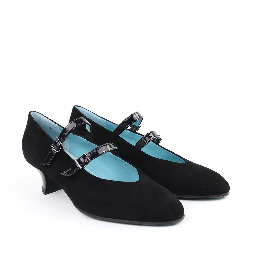 Rosette 4559FBR Black Suede - Image 2