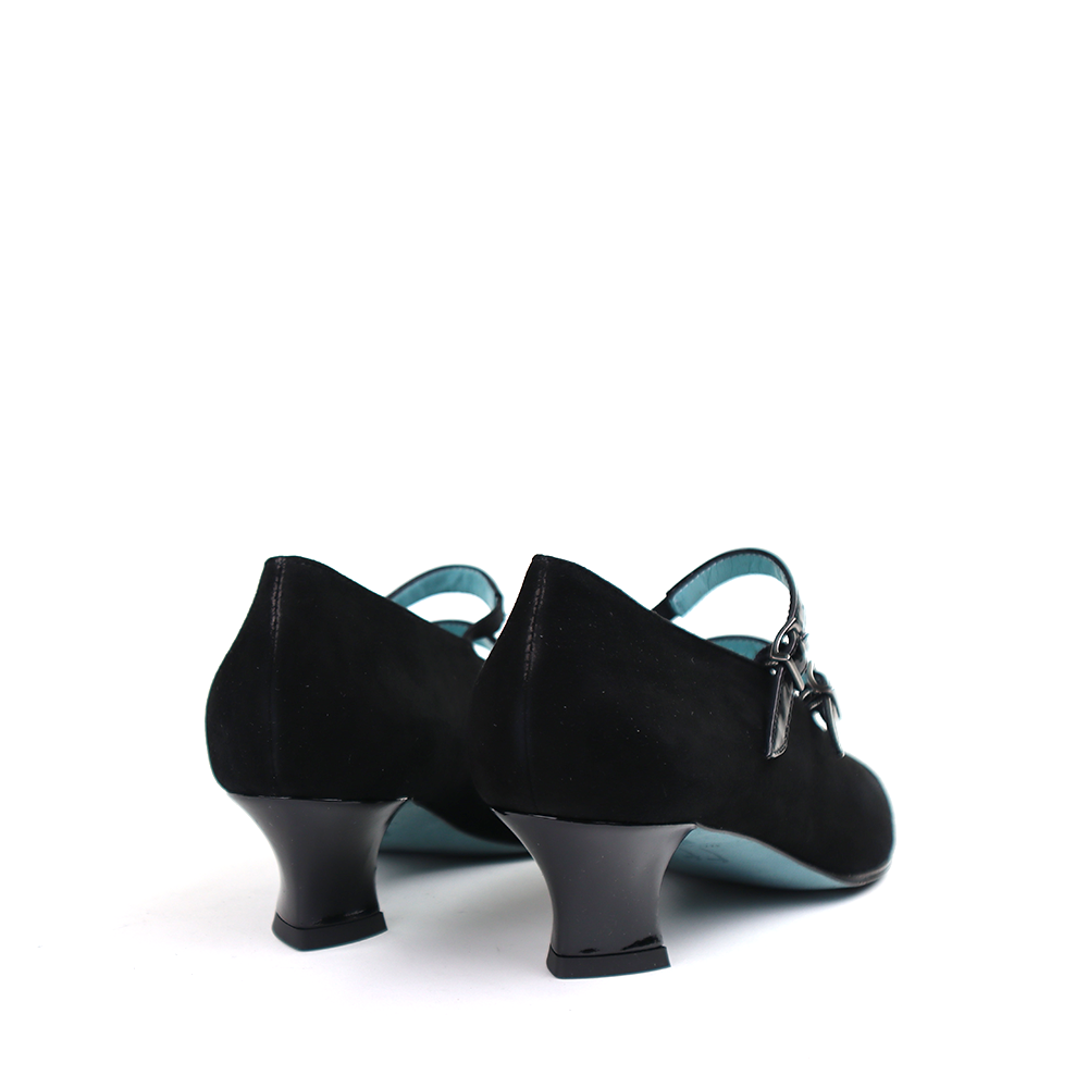 Rosette 4559FBR Black Suede - Image 4